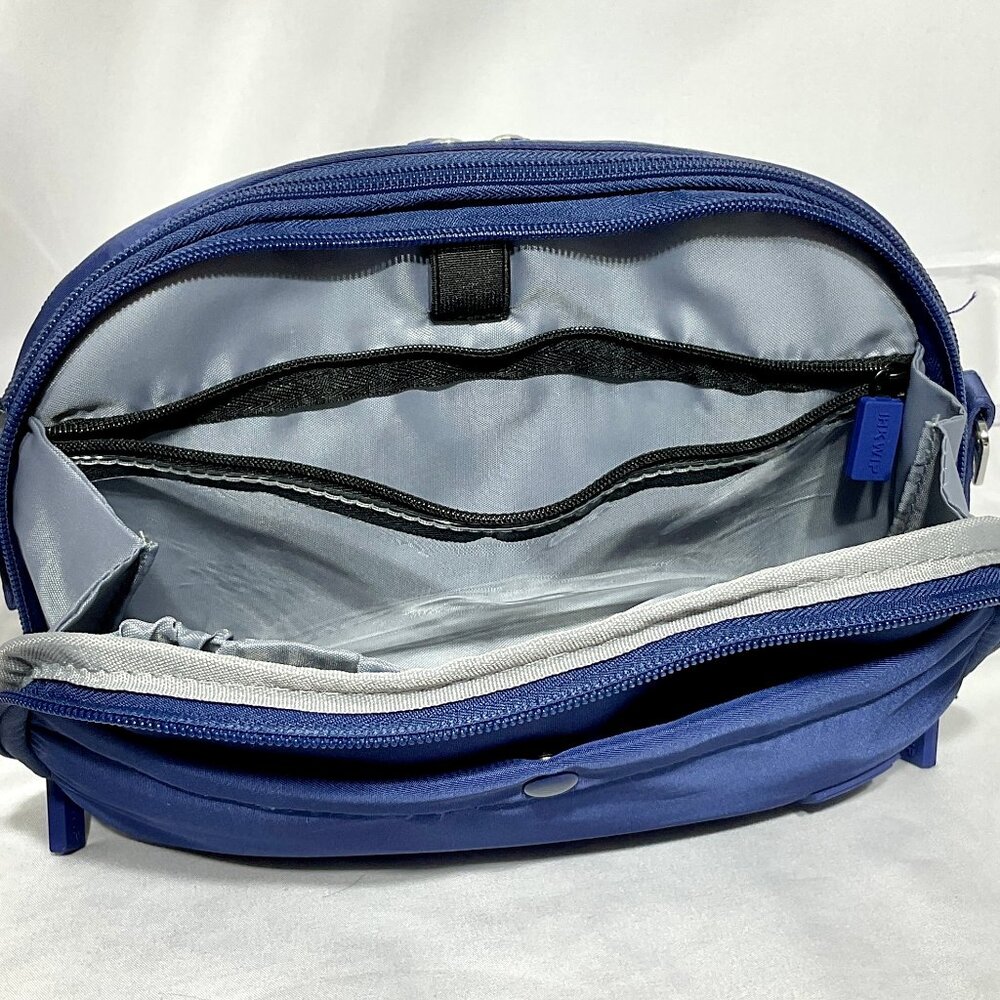 NWOT IHKWIP Blue Convertable Crossbody 10" w/2 Straps Purse - Picture 5 of 14